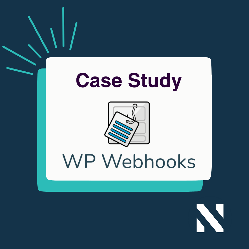 The thumbnail for the WP Webhooks Case Study